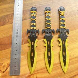Practice Throwing Knife Set YF220 – 3-Piece, Gold